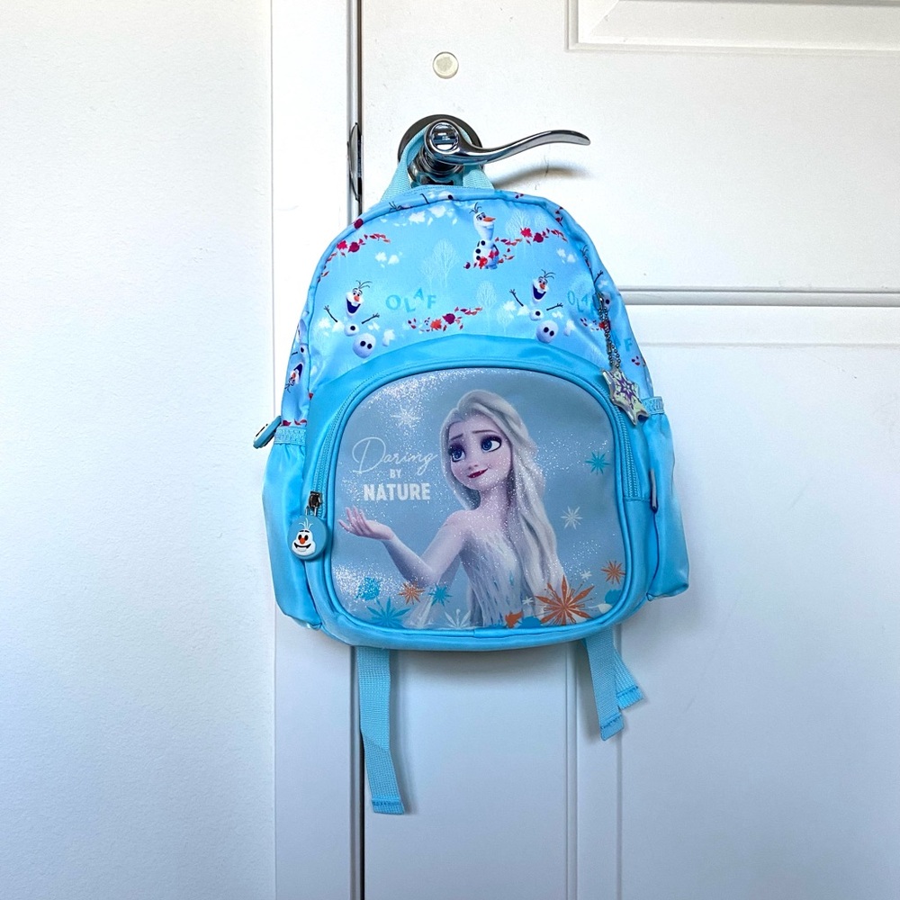 Disney Frozen Elsa Light Blue Small Kids Backpack